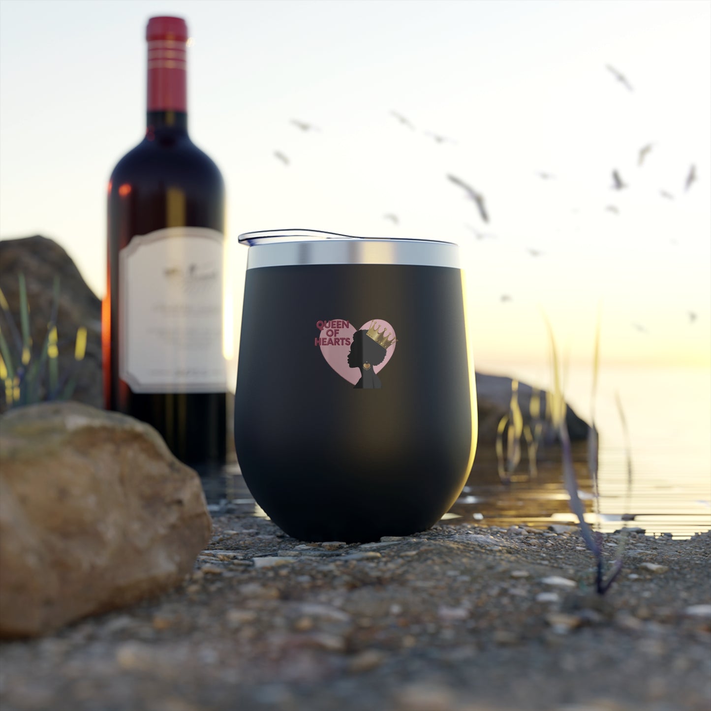 Queen of Hearts Wine Tumbler