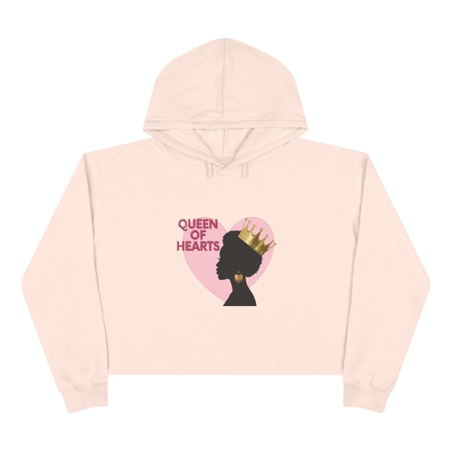 Queen of Hearts Crop Hoodie