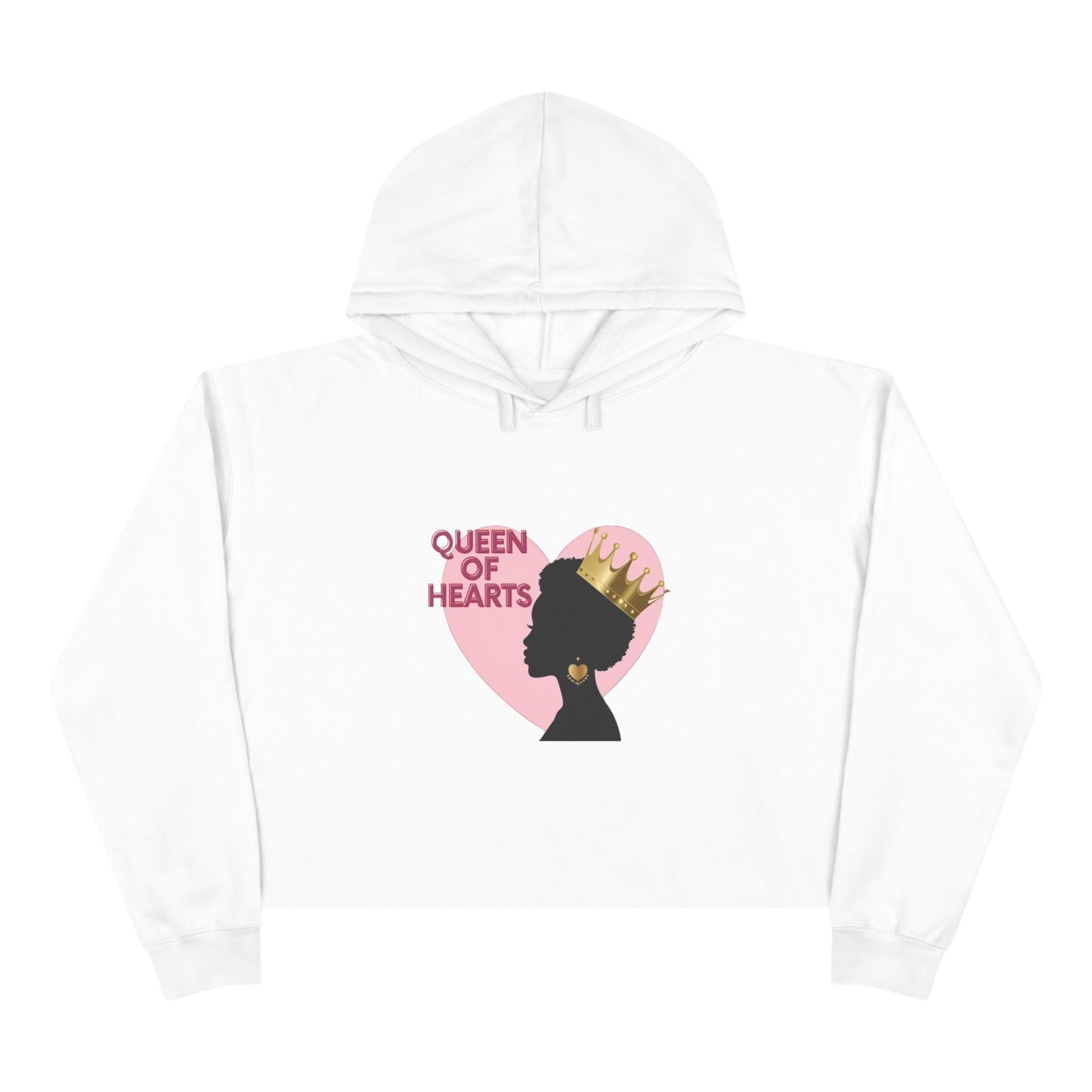 Queen of Hearts Crop Hoodie