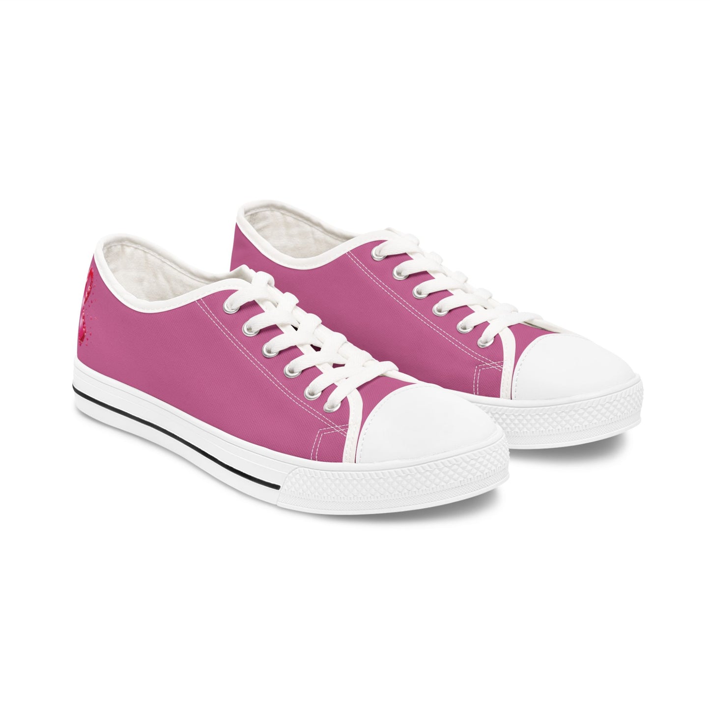 Pink October Women's Pink Low Top Sneakers