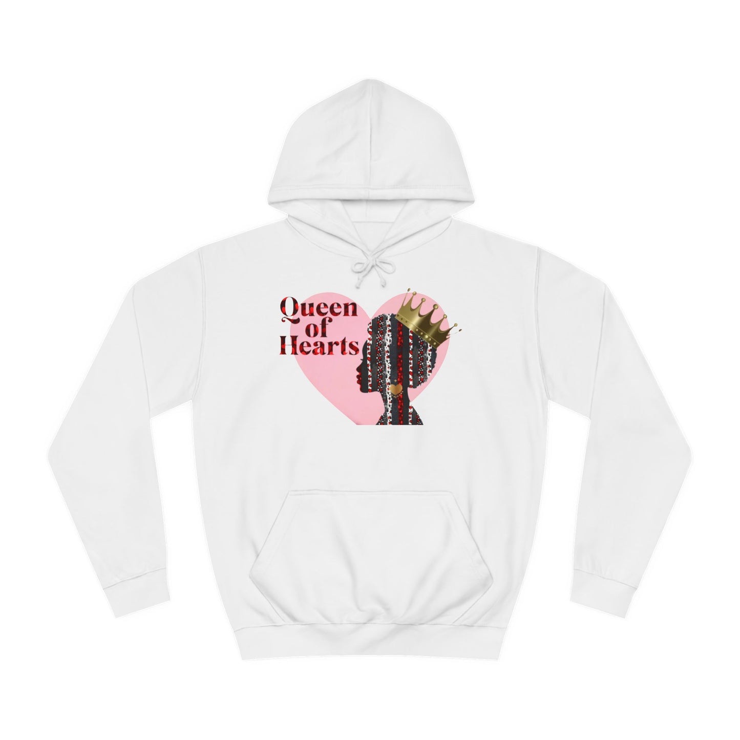 Queen of Hearts Unisex College Hoodie