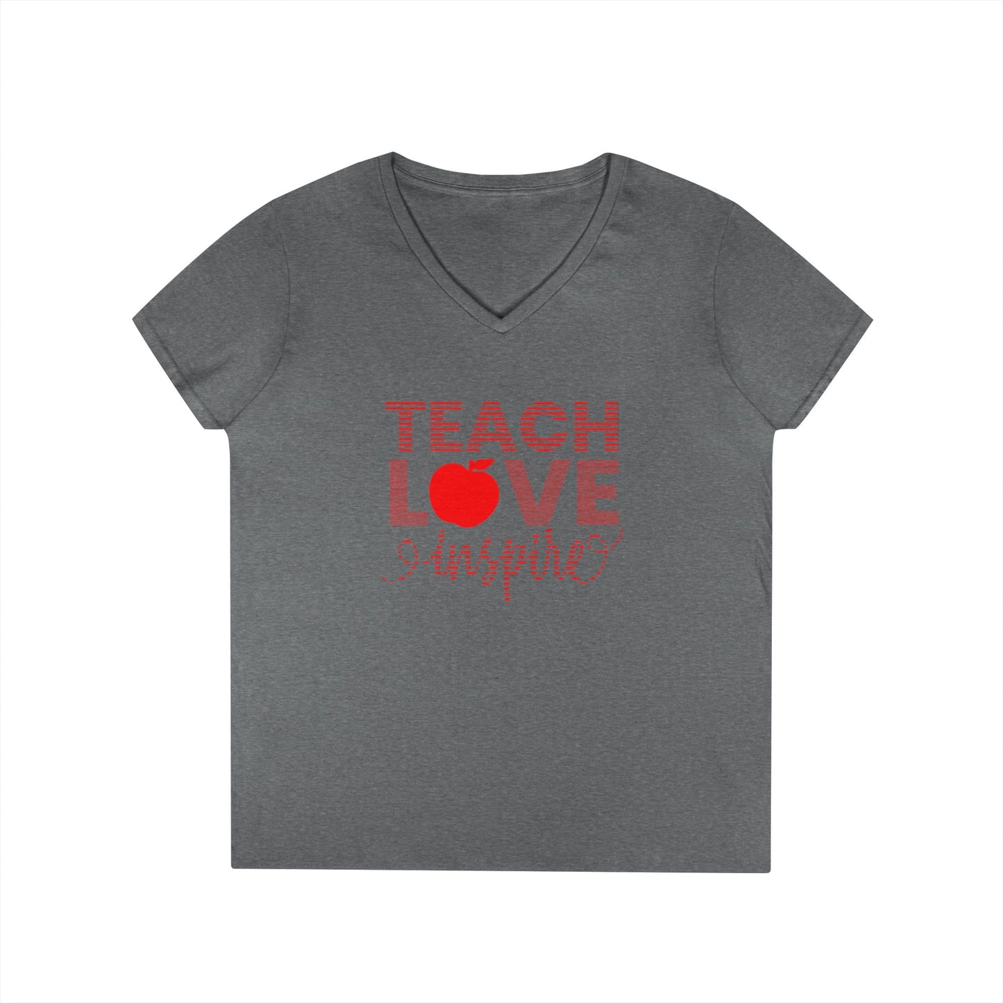 Teach Love Inspire Ladies' V-Neck T-Shirt