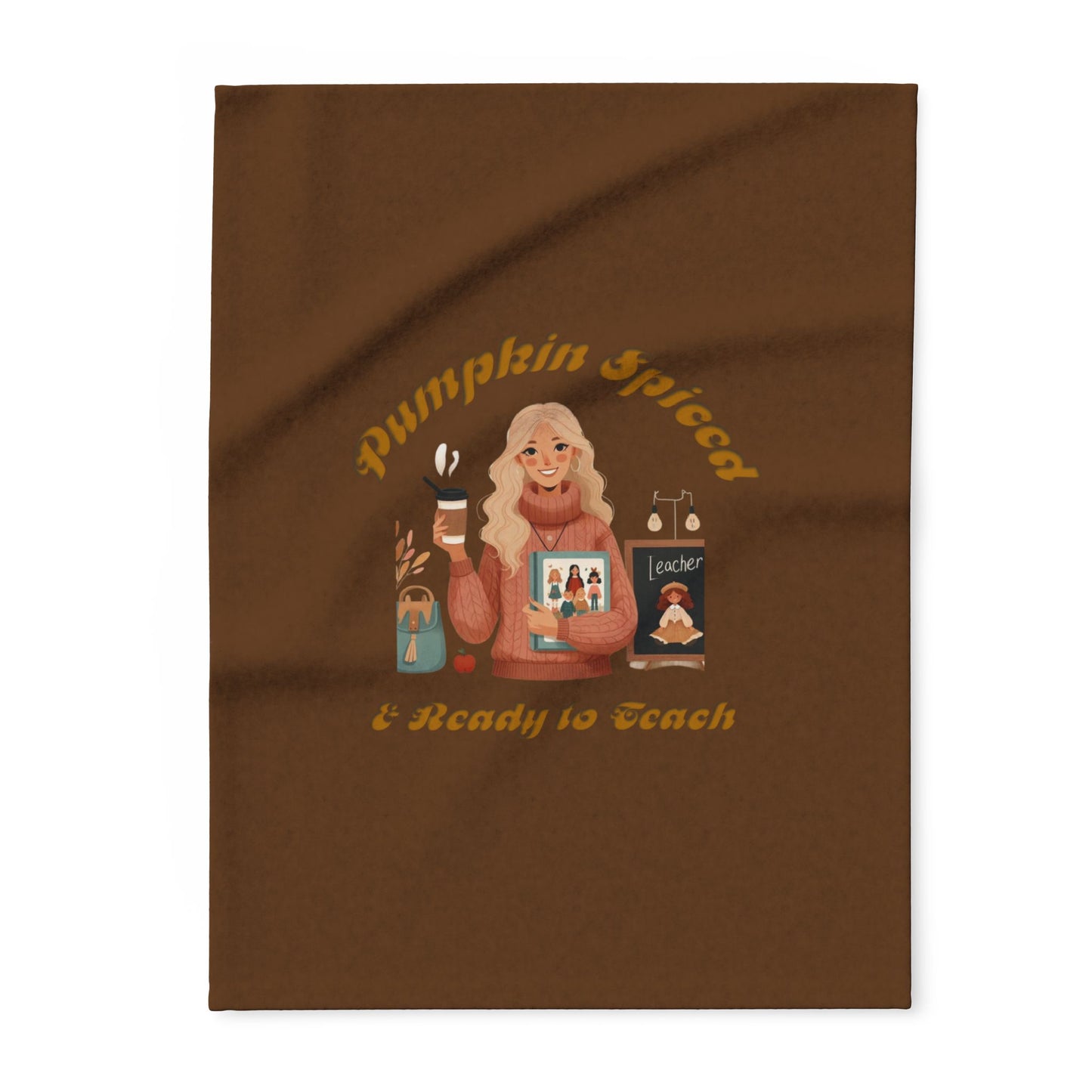 Pumpkin Spiced 6 Arctic Fleece Blanket