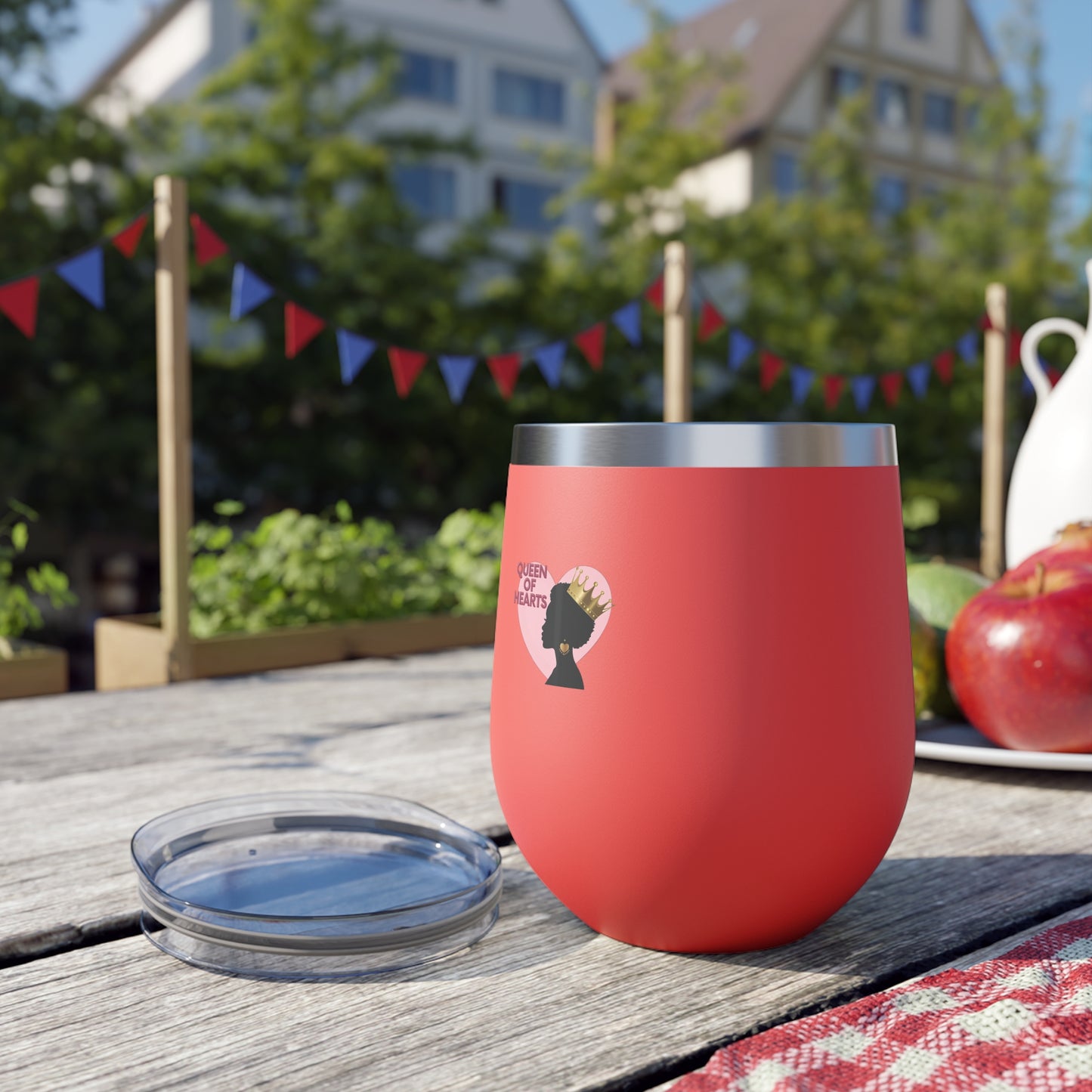 Queen of Hearts Wine Tumbler