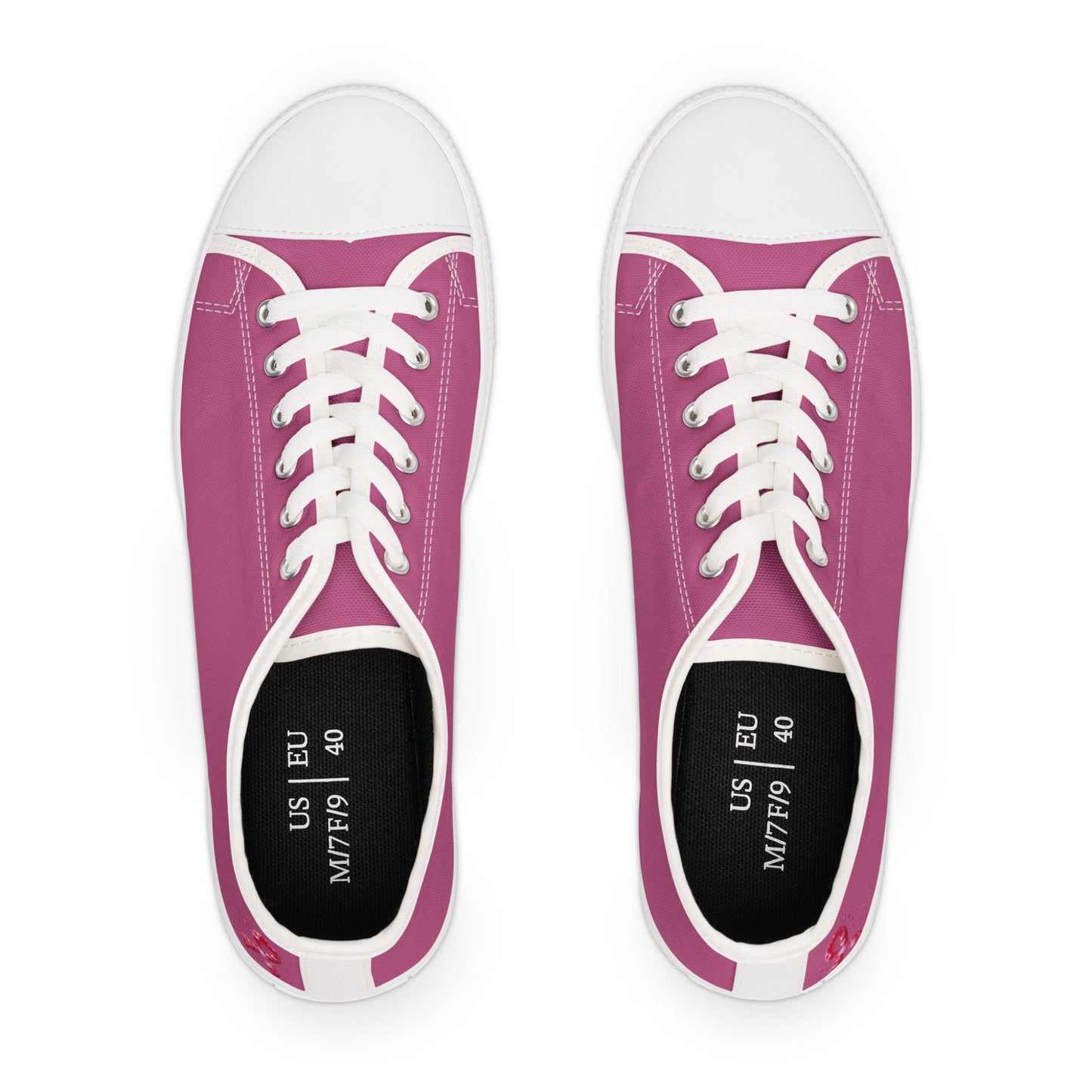 Pink October Women's Pink Low Top Sneakers
