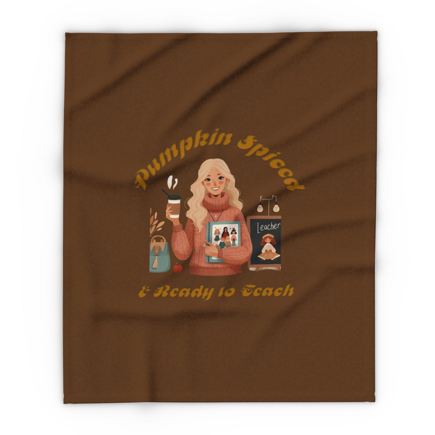 Pumpkin Spiced 6 Arctic Fleece Blanket