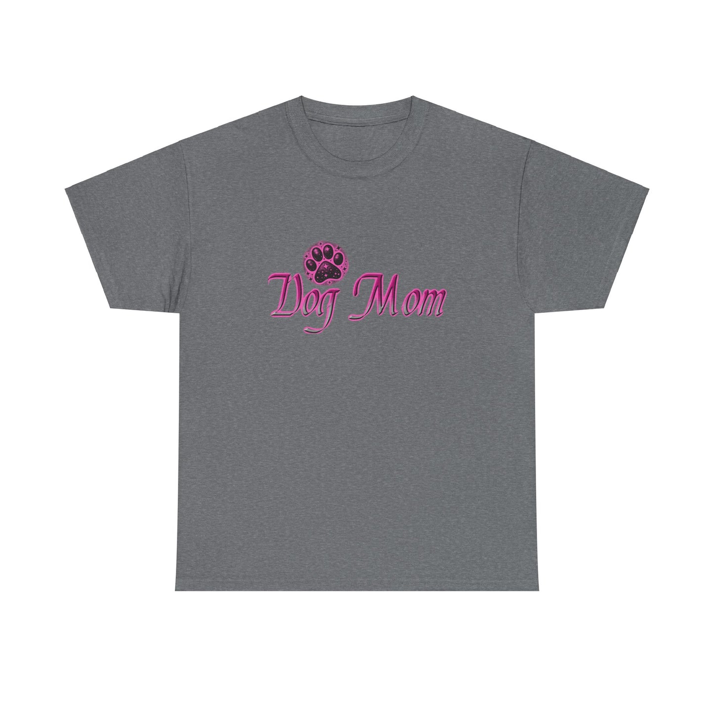 Dog Mom Pink Unisex Heavy Cotton Tee