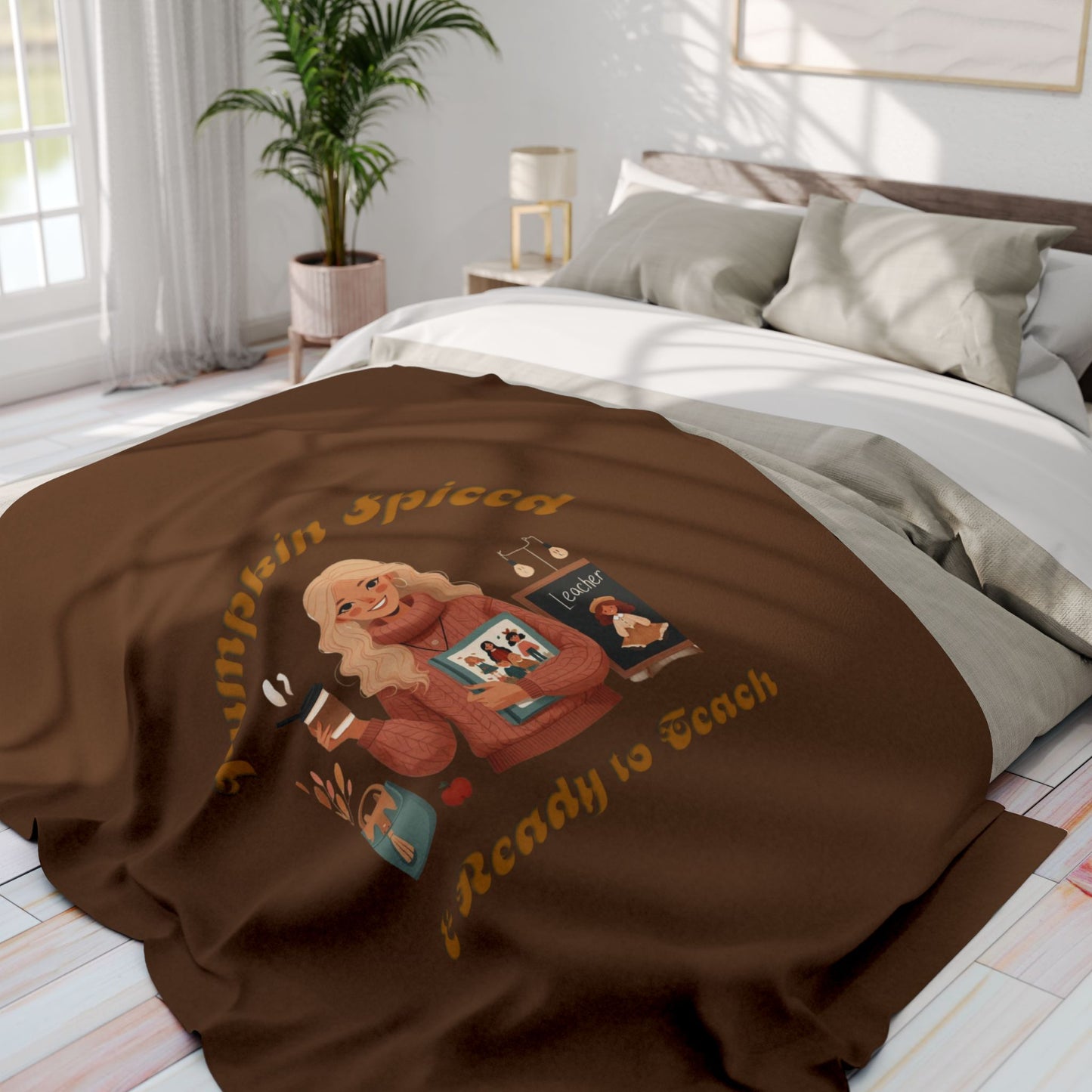 Pumpkin Spiced 6 Arctic Fleece Blanket