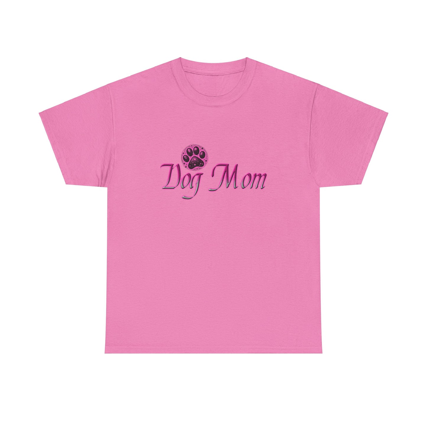 Dog Mom Pink Unisex Heavy Cotton Tee