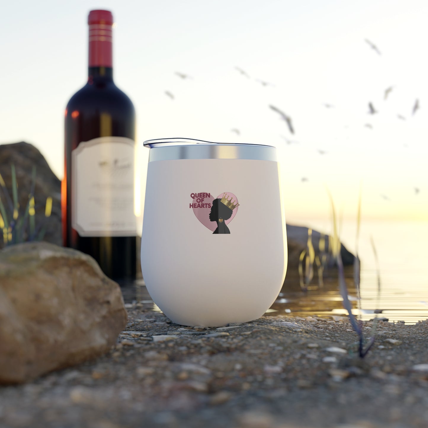 Queen of Hearts Wine Tumbler
