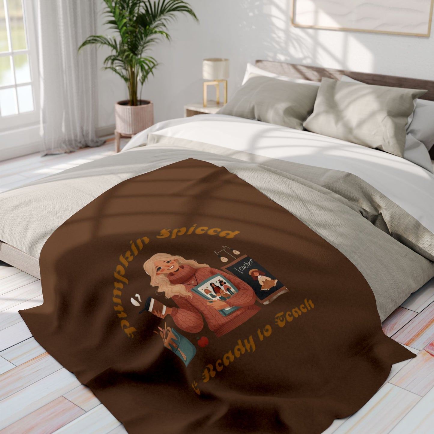 Pumpkin Spiced 6 Arctic Fleece Blanket