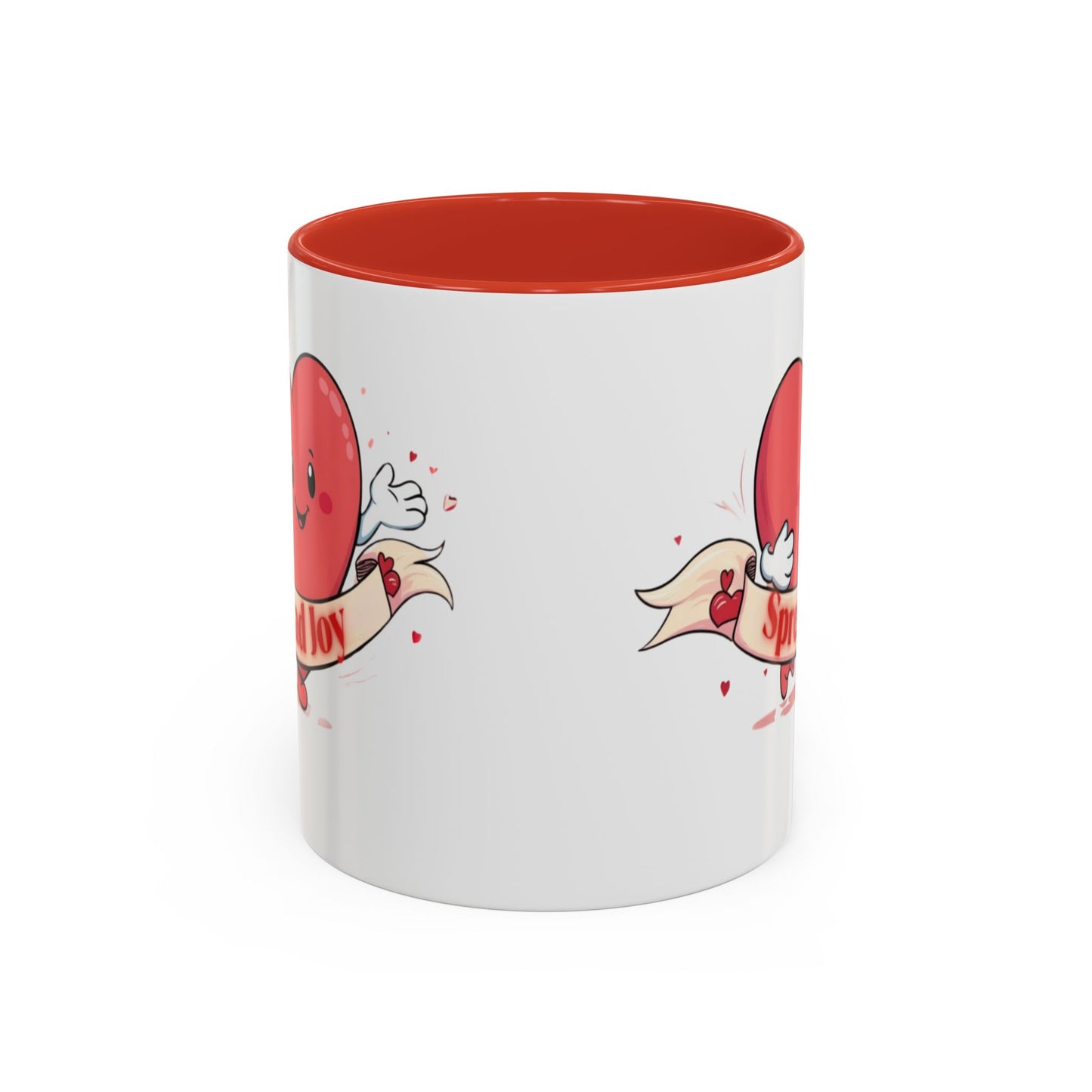 Spread Joy Valentine’s Accent Coffee Mug (11oz, 15oz)