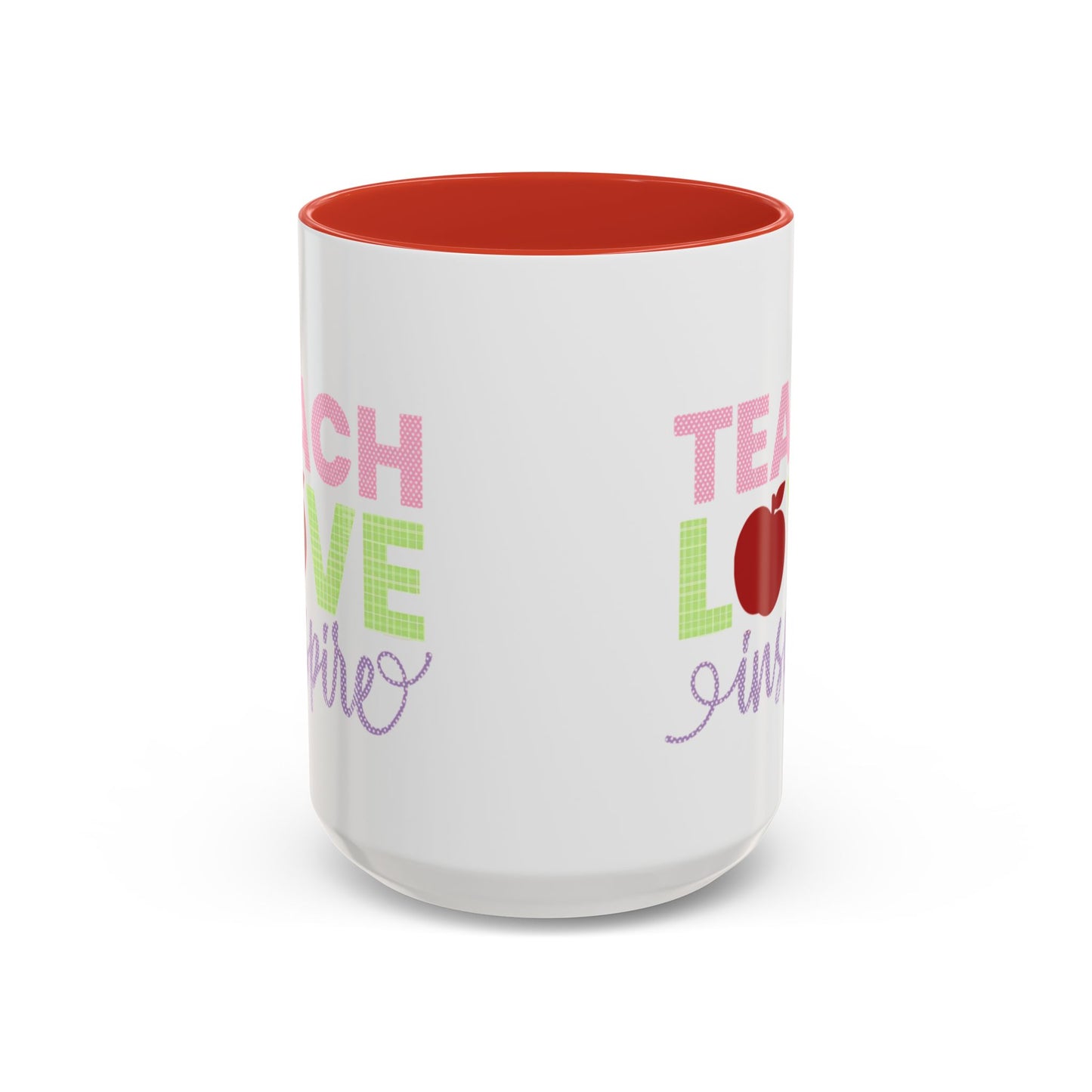Teach Love Inspire Accent Coffee Mug