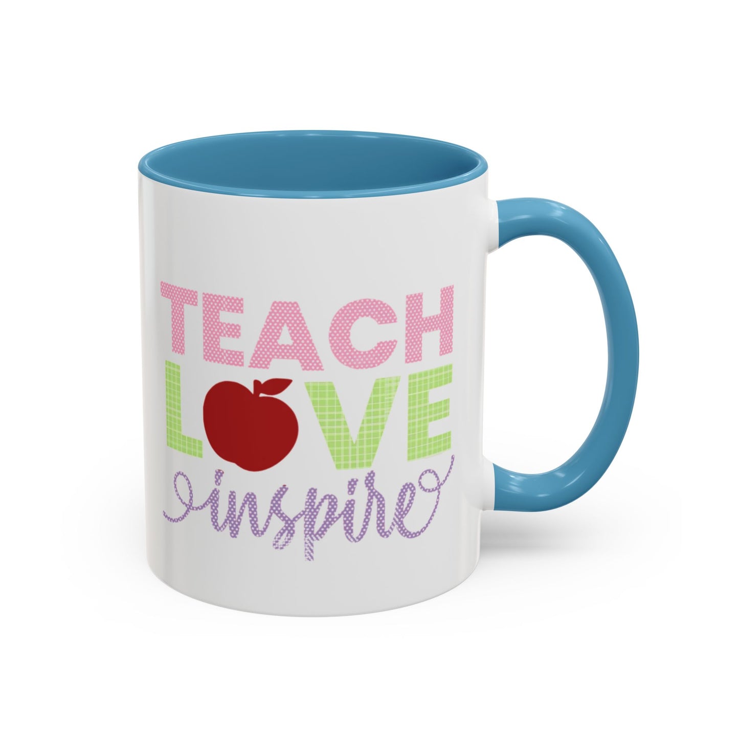 Teach Love Inspire Accent Coffee Mug