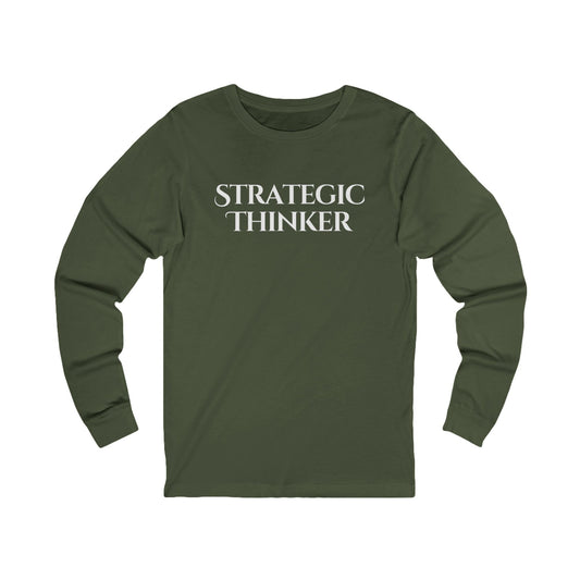 Strategic Thinker Unisex Jersey Long Sleeve Tee