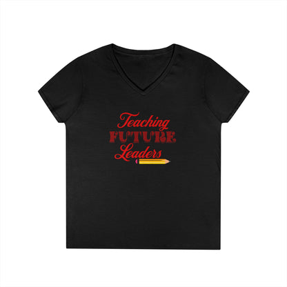 Teaching Future Leaders Ladies' V-Neck T-Shirt