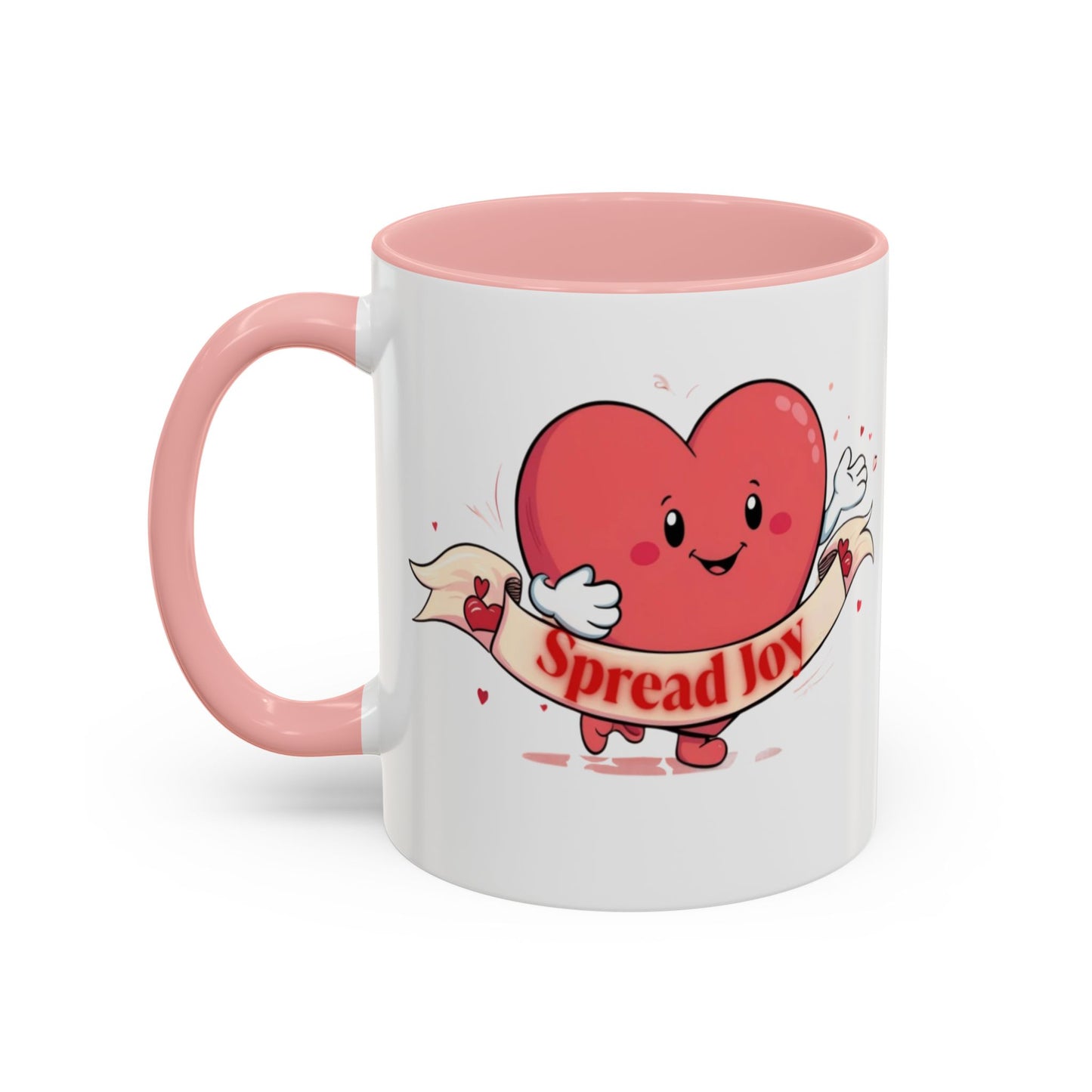 Spread Joy Valentine’s Accent Coffee Mug (11oz, 15oz)