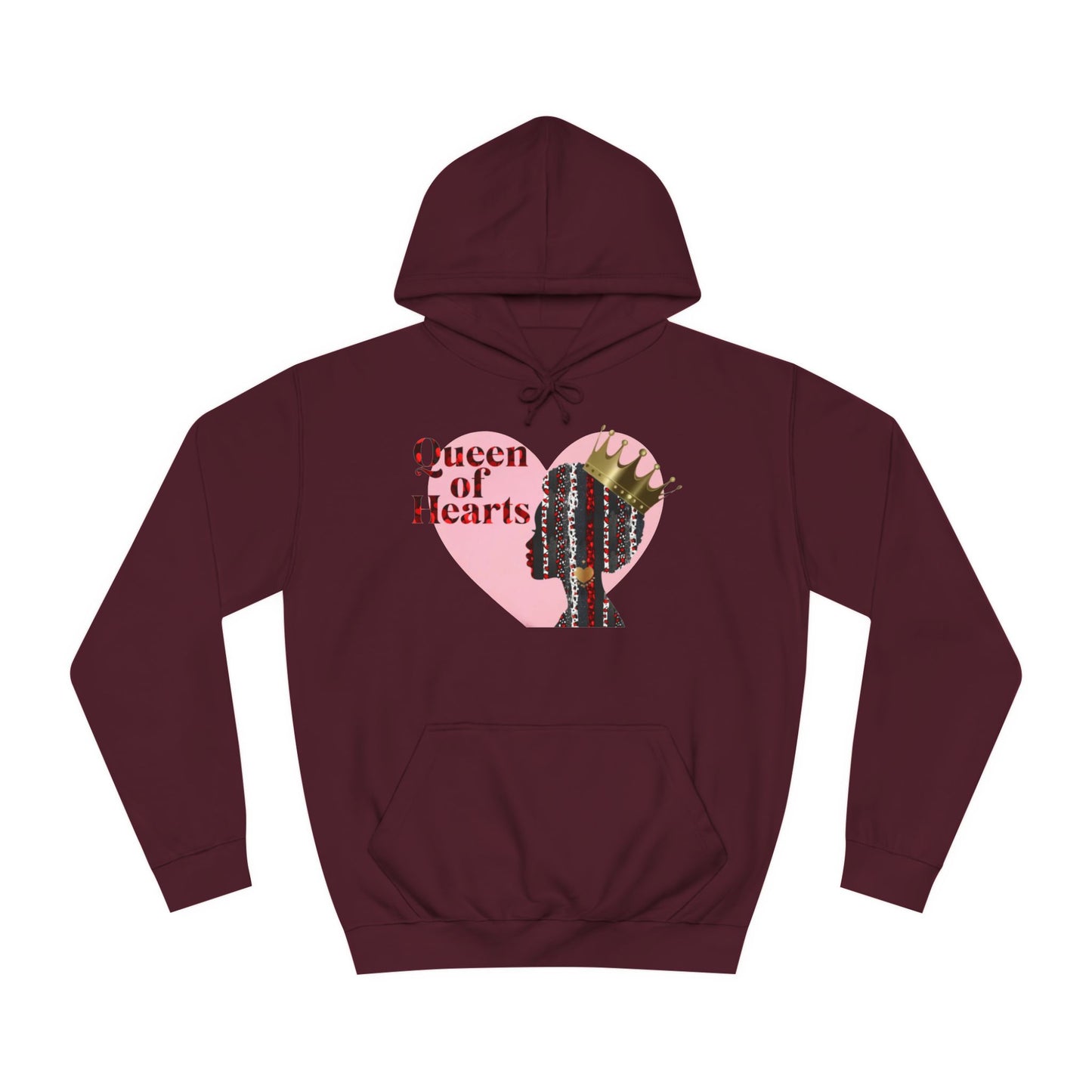 Queen of Hearts Unisex College Hoodie