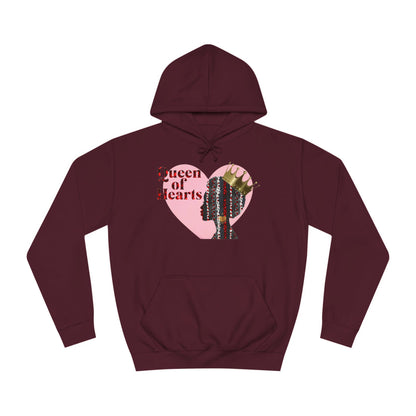 Queen of Hearts Unisex College Hoodie