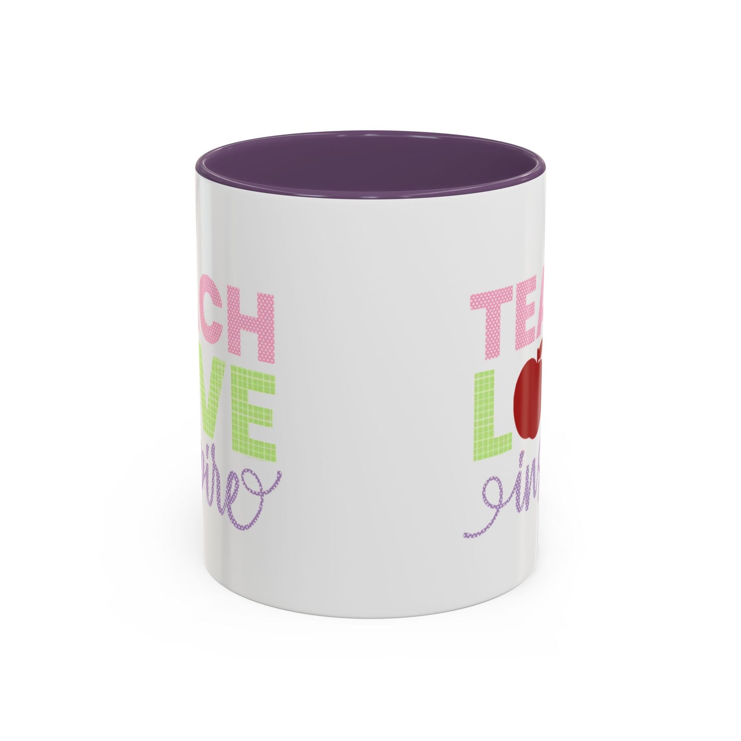 Teach Love Inspire Accent Coffee Mug