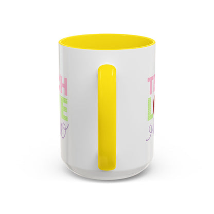 Teach Love Inspire Accent Coffee Mug