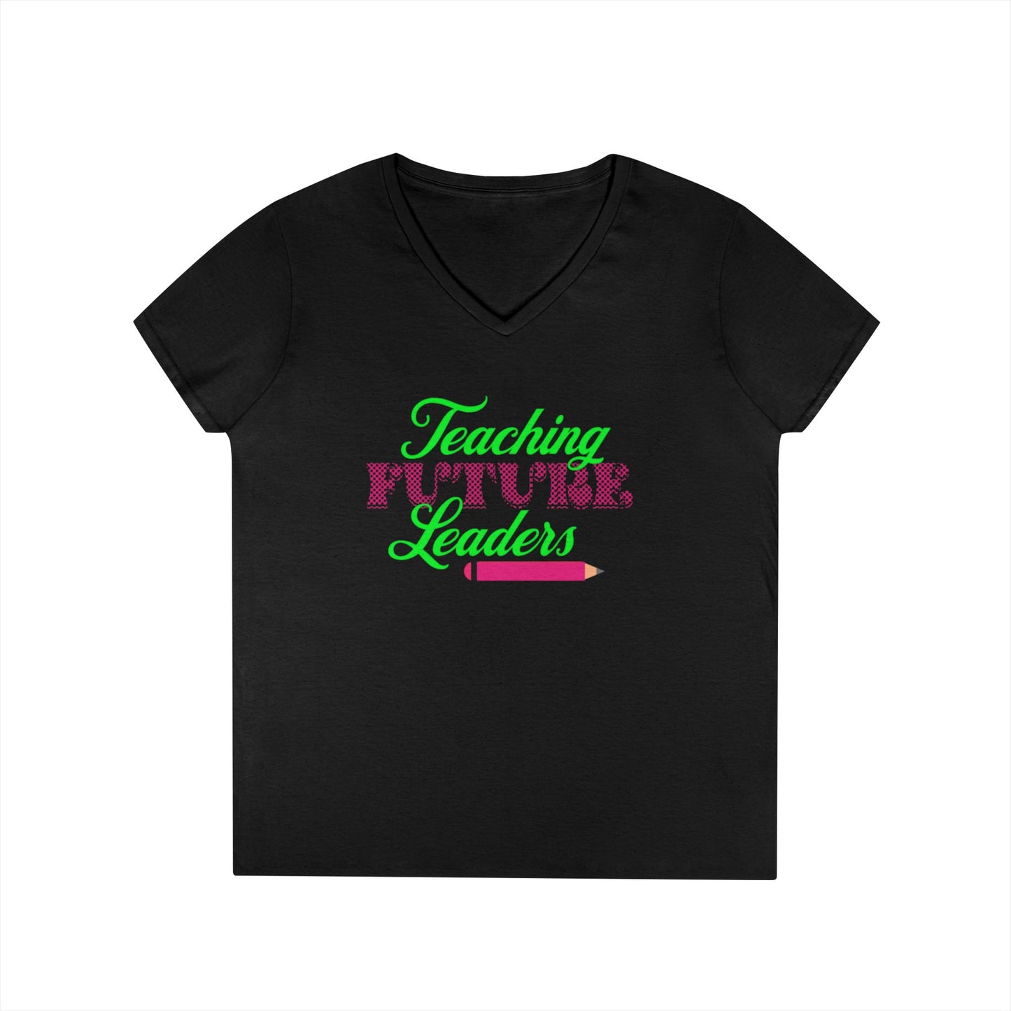 Teaching Future Leaders Ladies' V-Neck T-Shirt