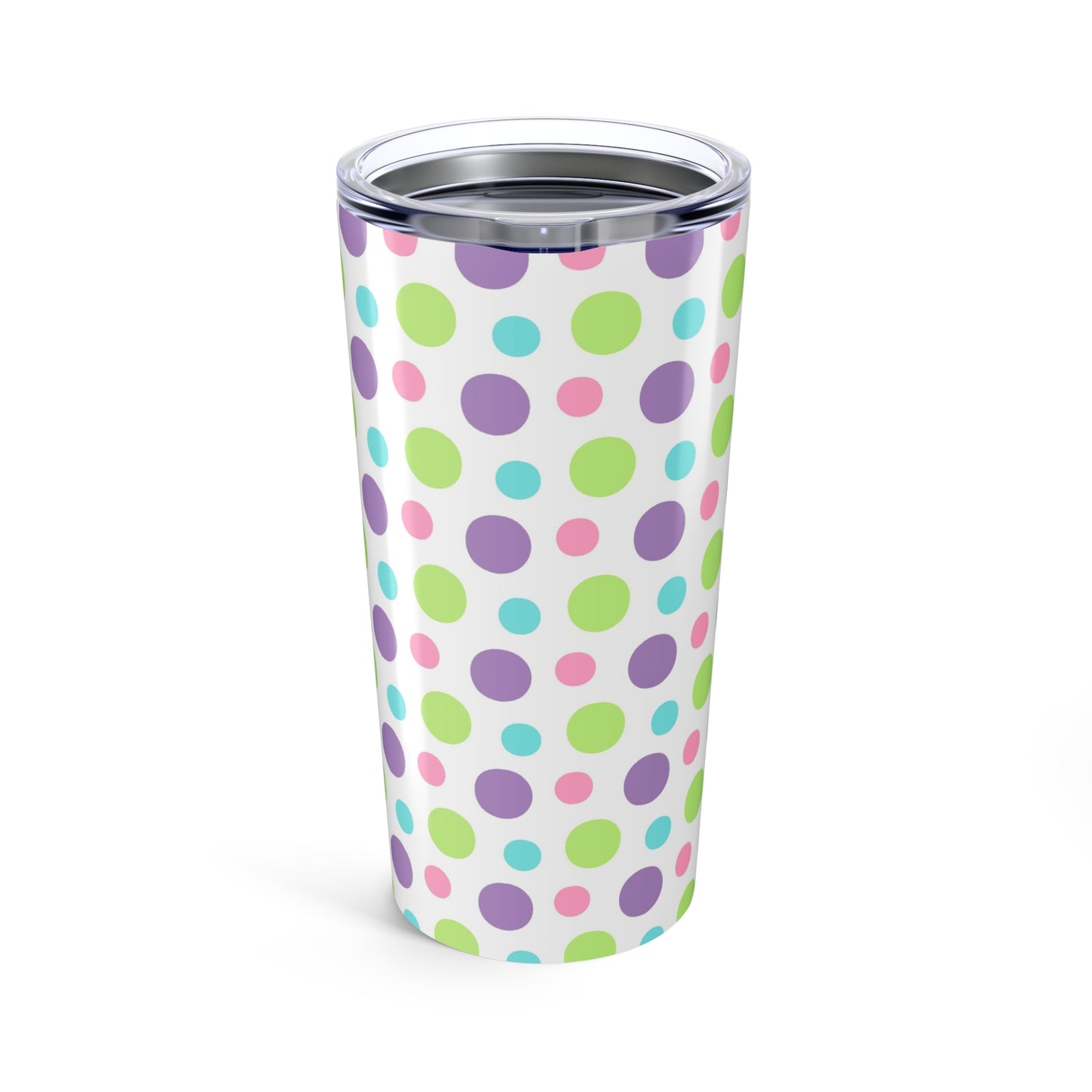 20oz Tumbler Colorful Polka Dot