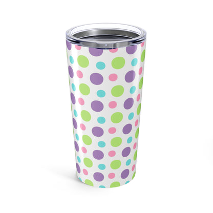 20oz Tumbler Colorful Polka Dot