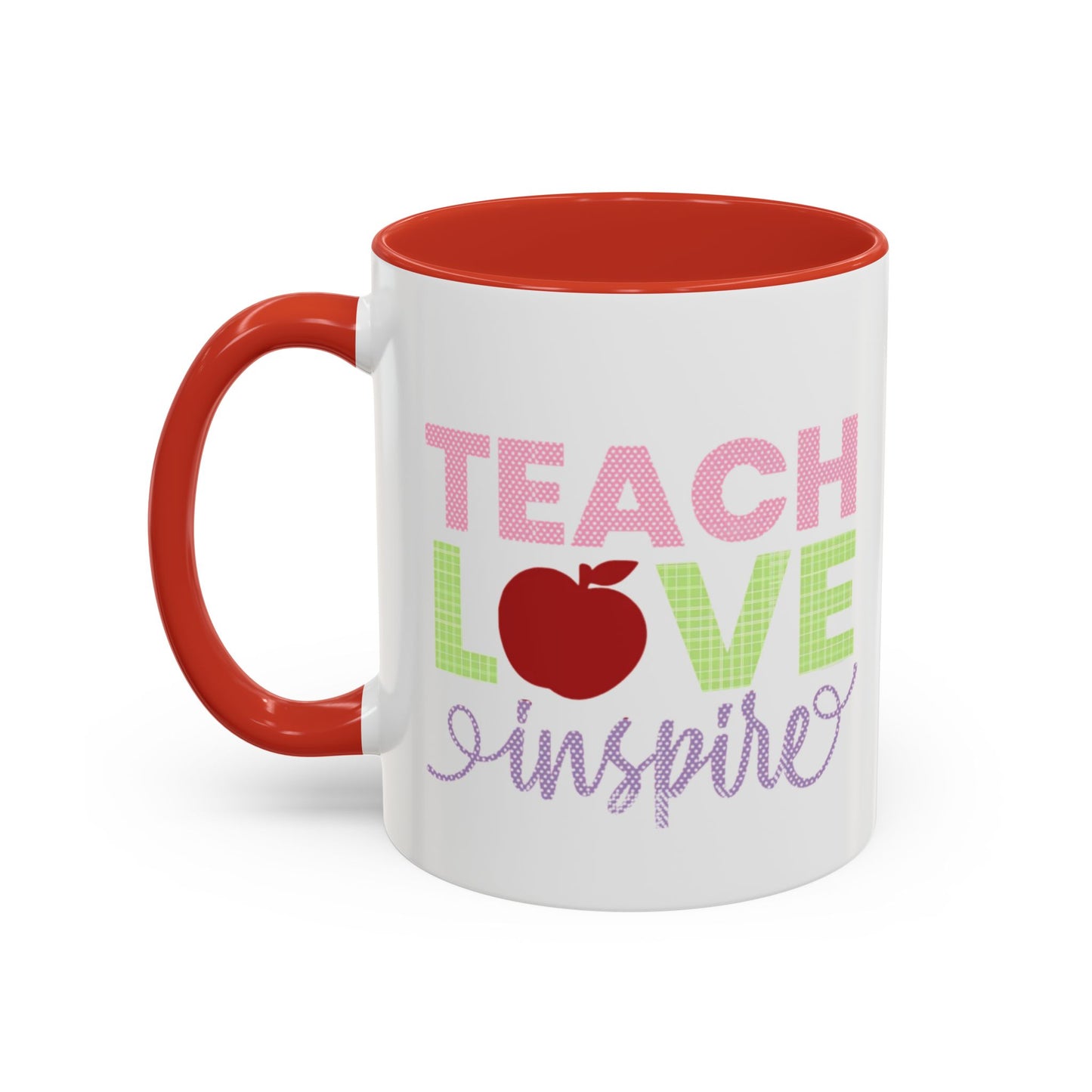 Teach Love Inspire Accent Coffee Mug