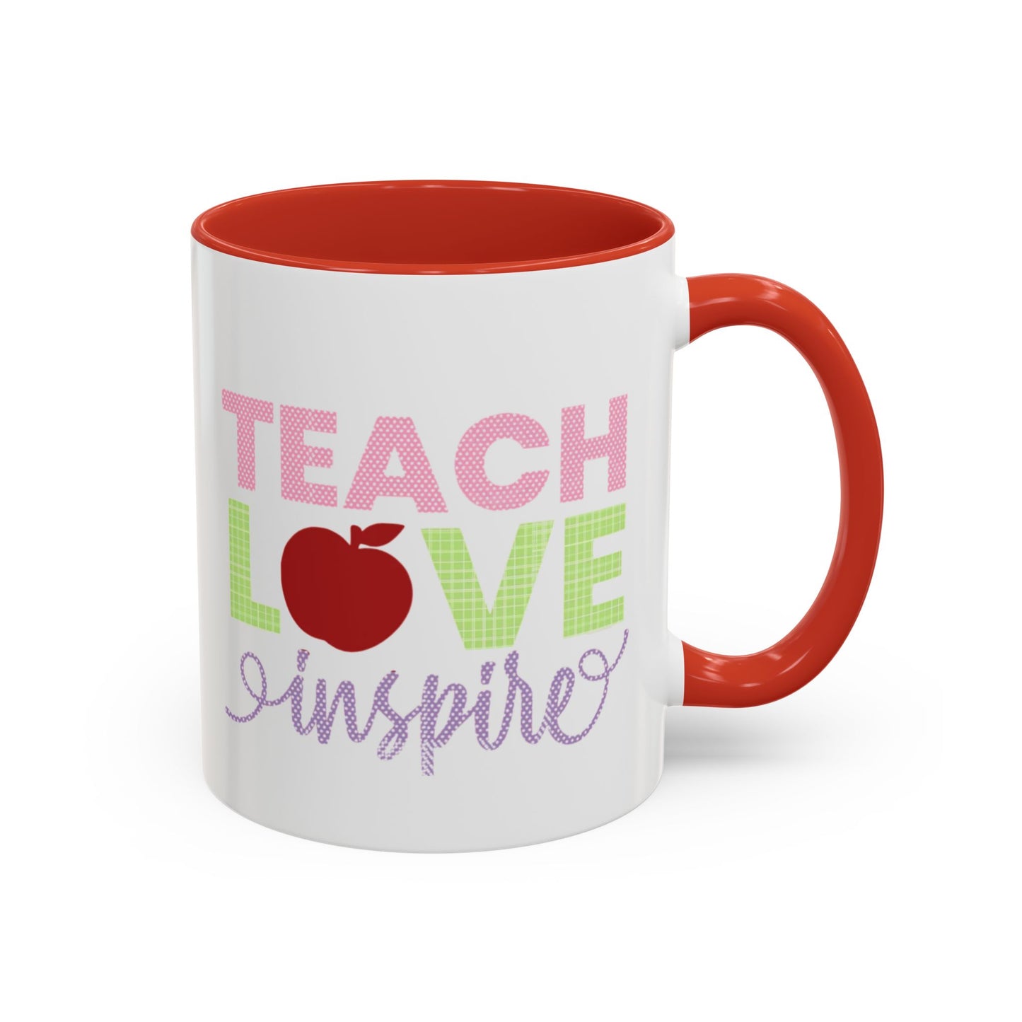 Teach Love Inspire Accent Coffee Mug