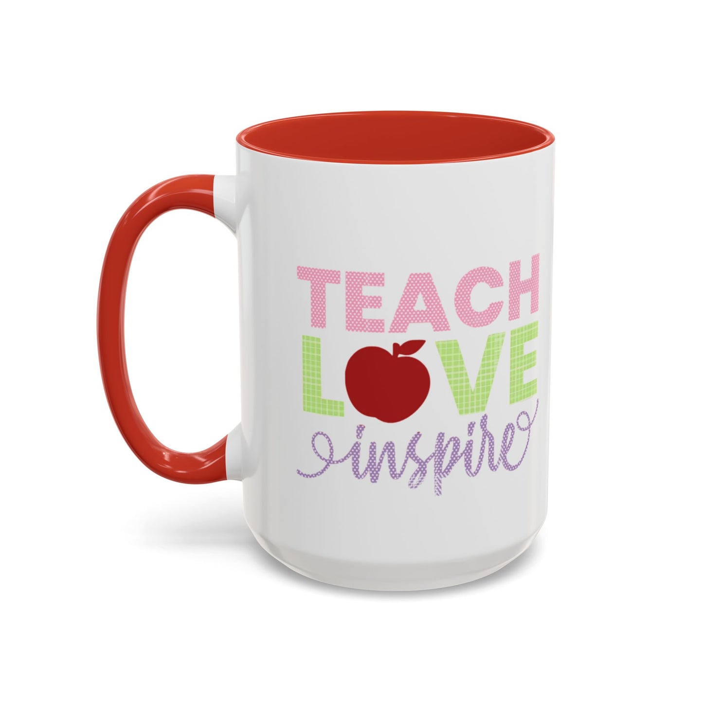Teach Love Inspire Accent Coffee Mug