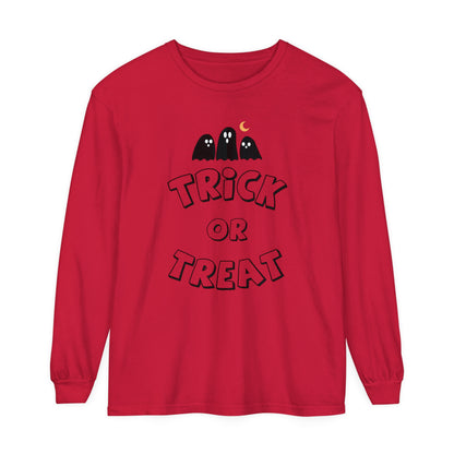 Adult Trick or Treat Long Sleeve Shirt Long Sleeve T-Shirt
