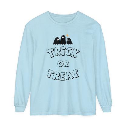 Adult Trick or Treat Long Sleeve Shirt Long Sleeve T-Shirt