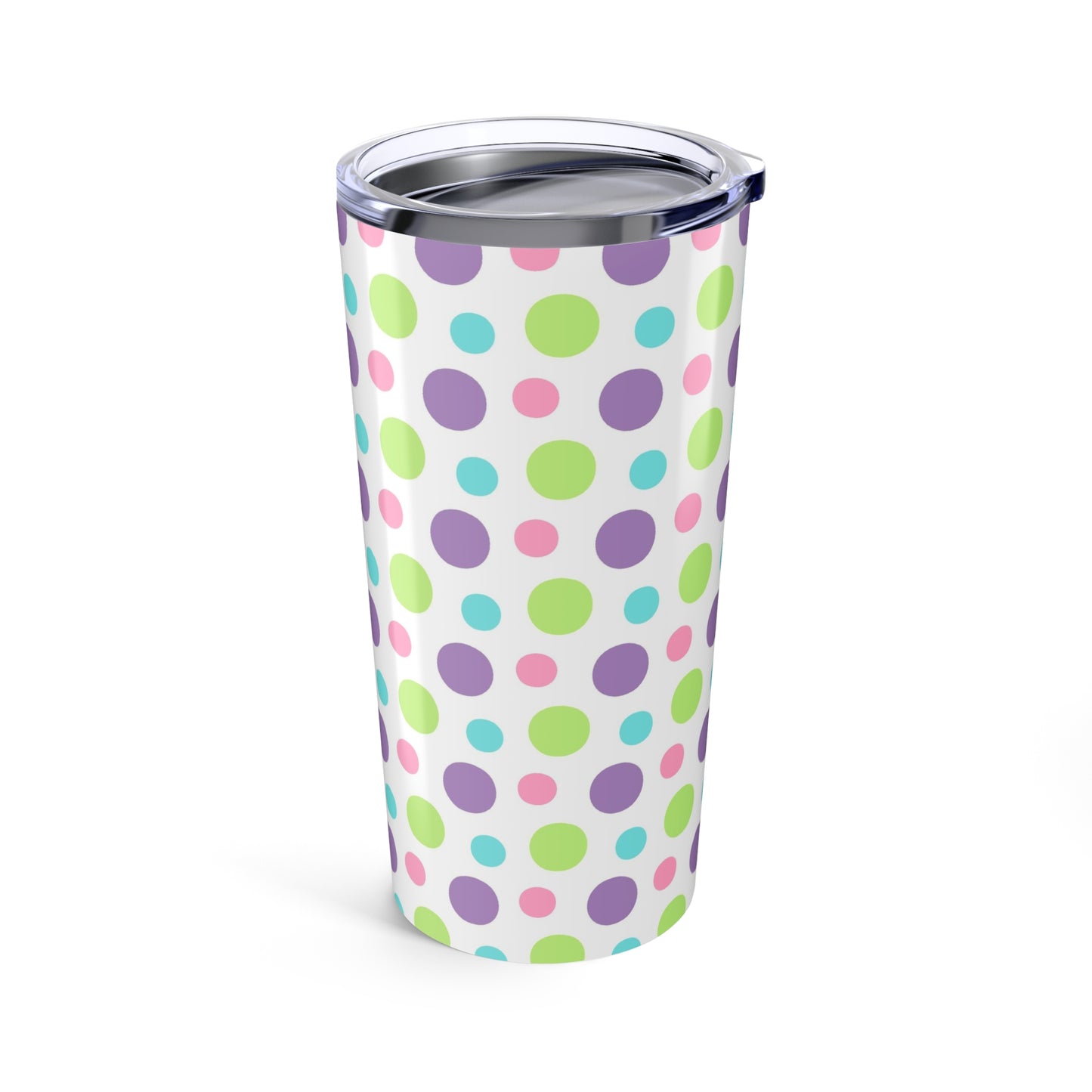 20oz Tumbler Colorful Polka Dot