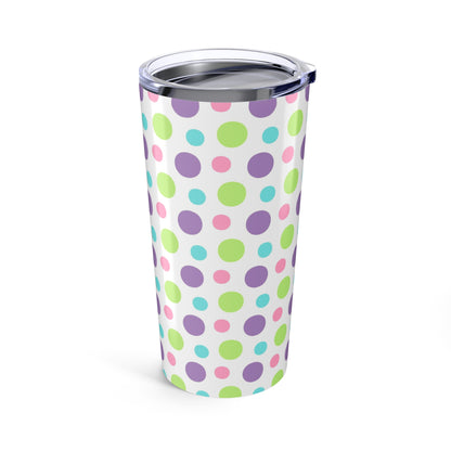 20oz Tumbler Colorful Polka Dot