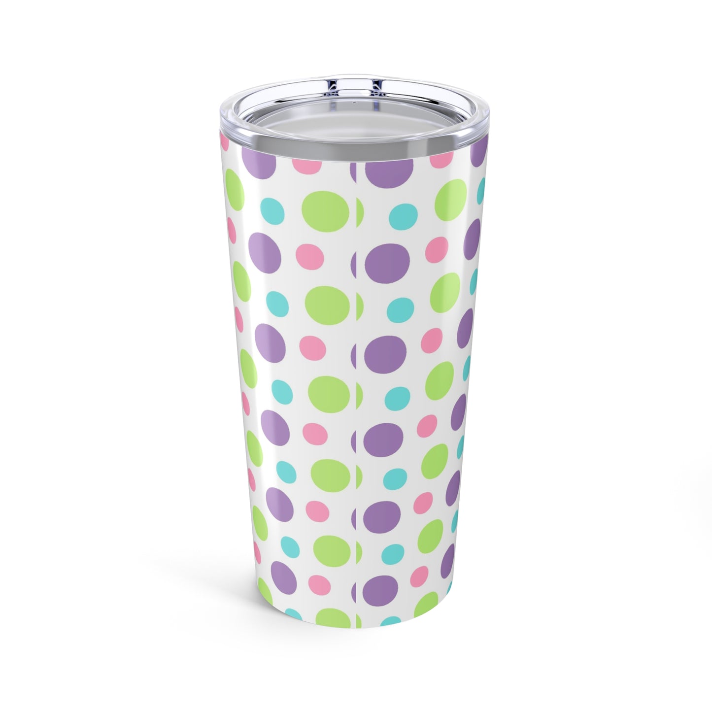 20oz Tumbler Colorful Polka Dot