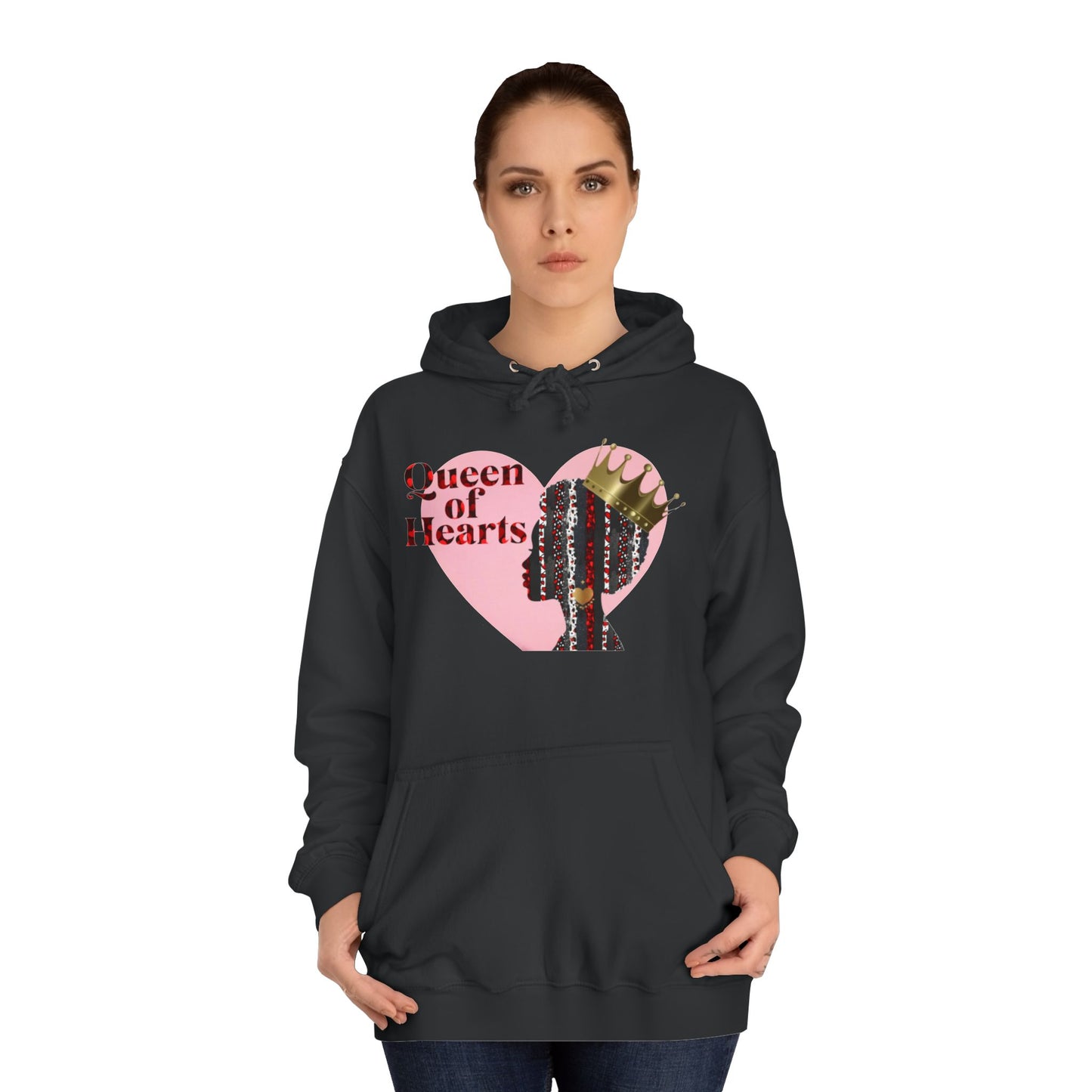 Queen of Hearts Unisex College Hoodie