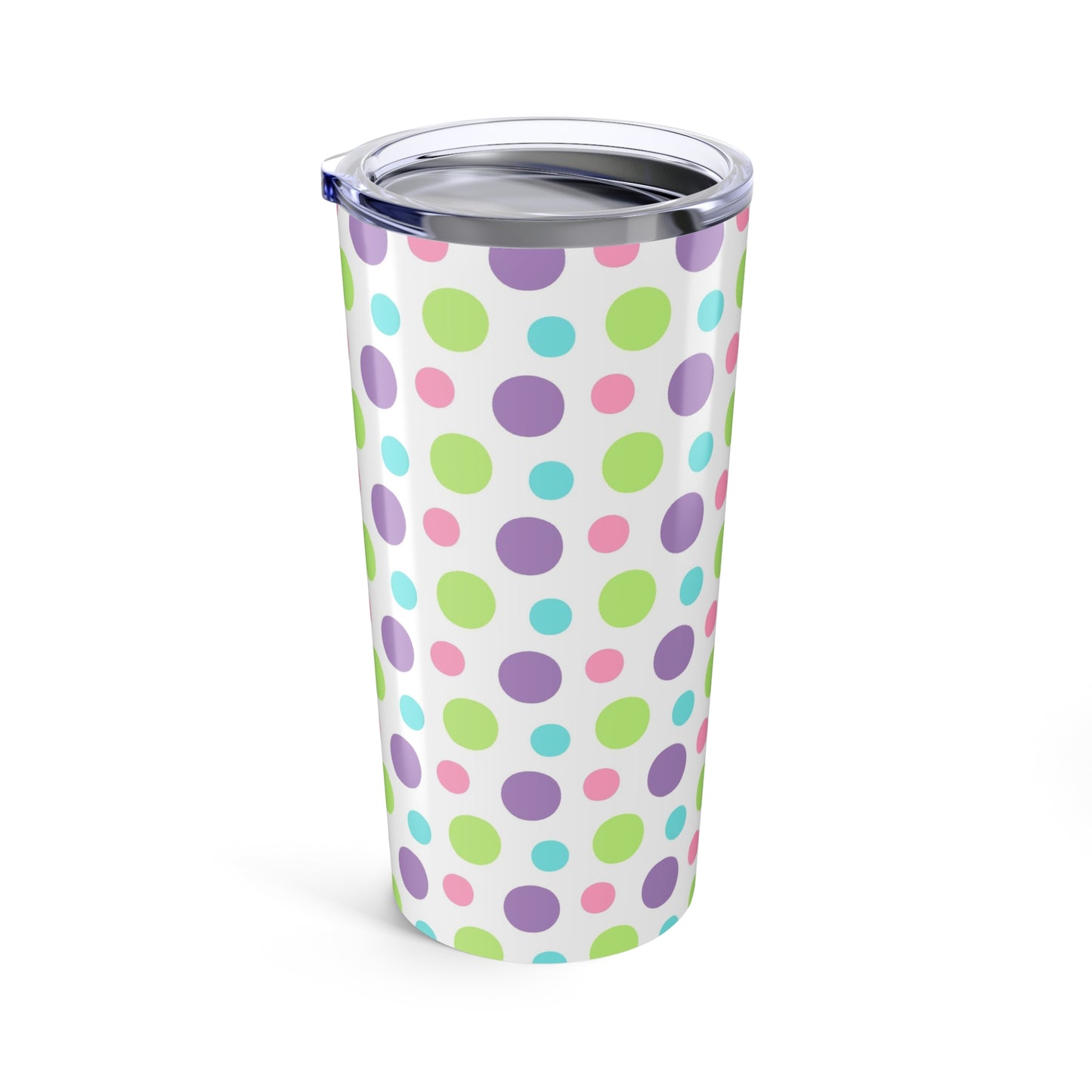 20oz Tumbler Colorful Polka Dot