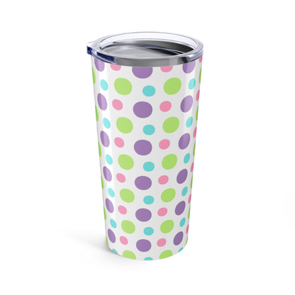 20oz Tumbler Colorful Polka Dot