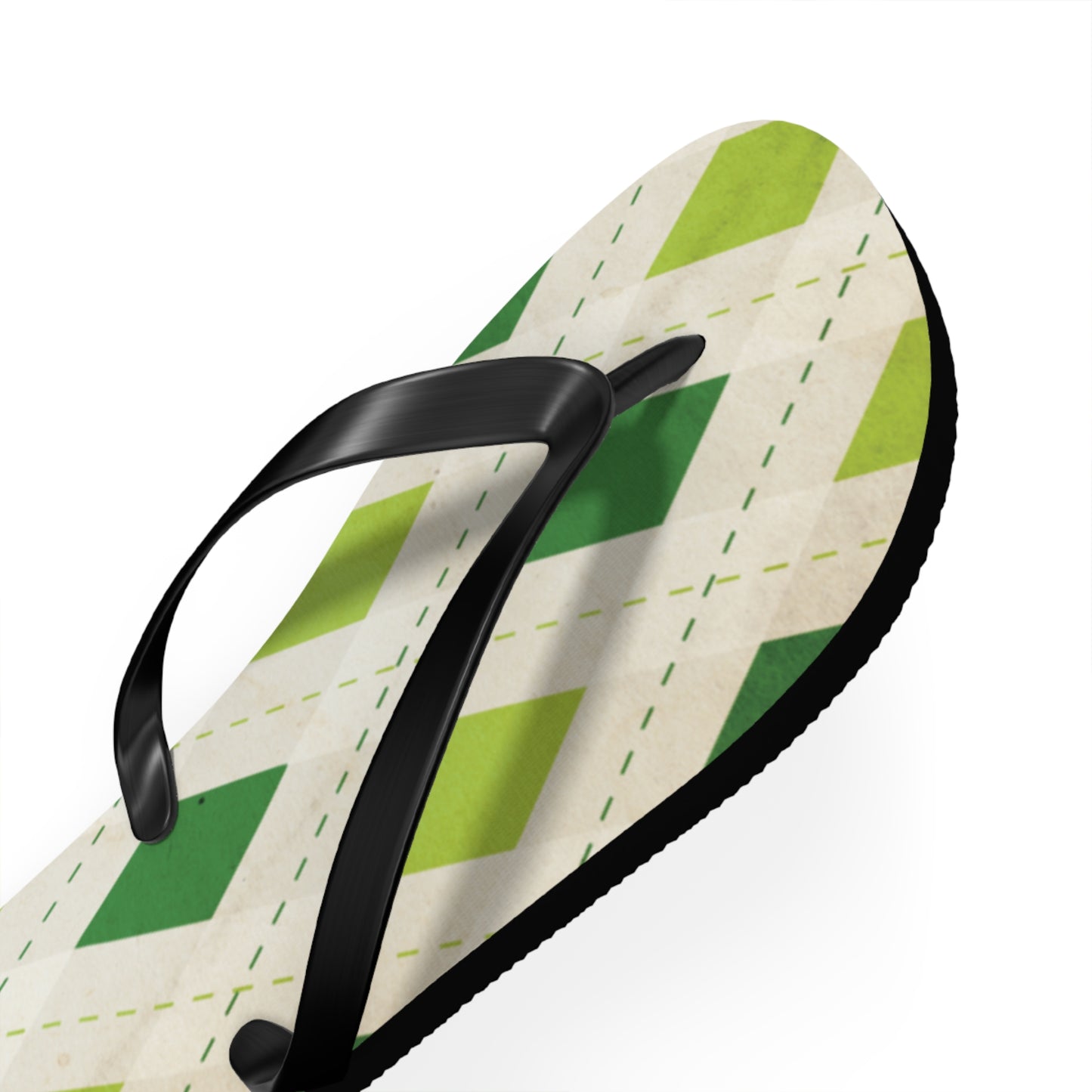 Flip Flops Green Diamonds