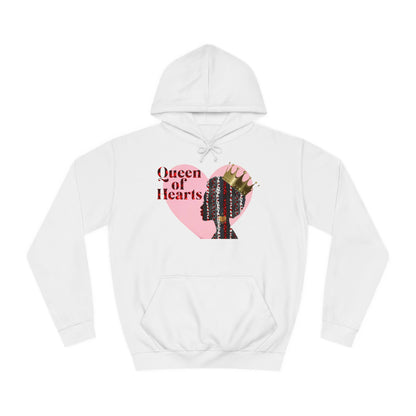 Queen of Hearts Unisex College Hoodie