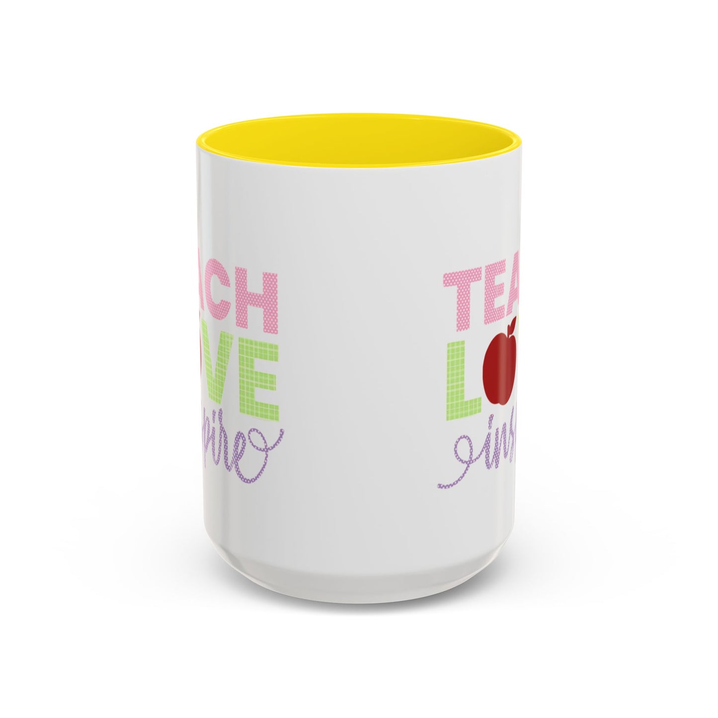 Teach Love Inspire Accent Coffee Mug