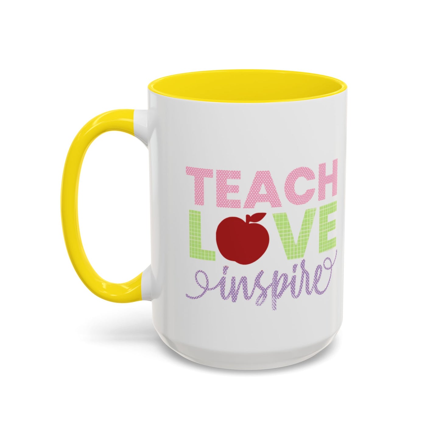 Teach Love Inspire Accent Coffee Mug