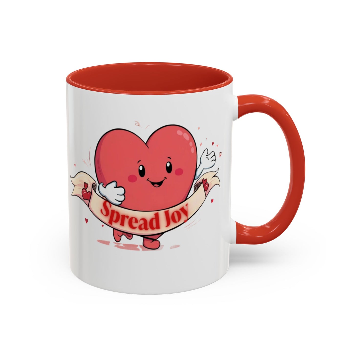 Spread Joy Valentine’s Accent Coffee Mug (11oz, 15oz)