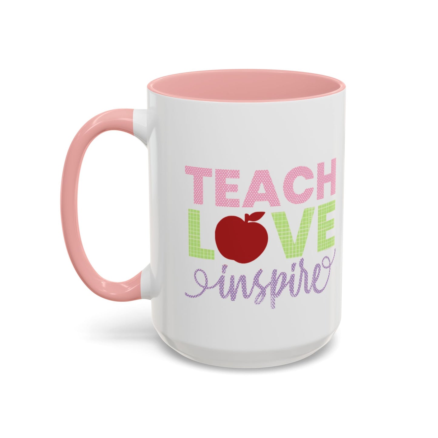 Teach Love Inspire Accent Coffee Mug
