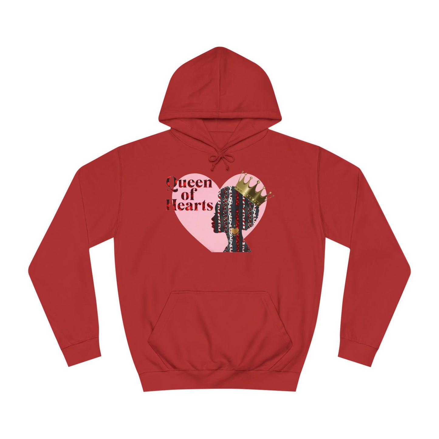 Queen of Hearts Unisex College Hoodie