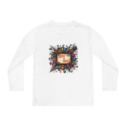 Youth Trick or Treat Spiderweb Long Sleeve Shirt