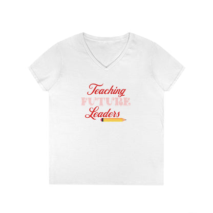 Teaching Future Leaders Ladies' V-Neck T-Shirt