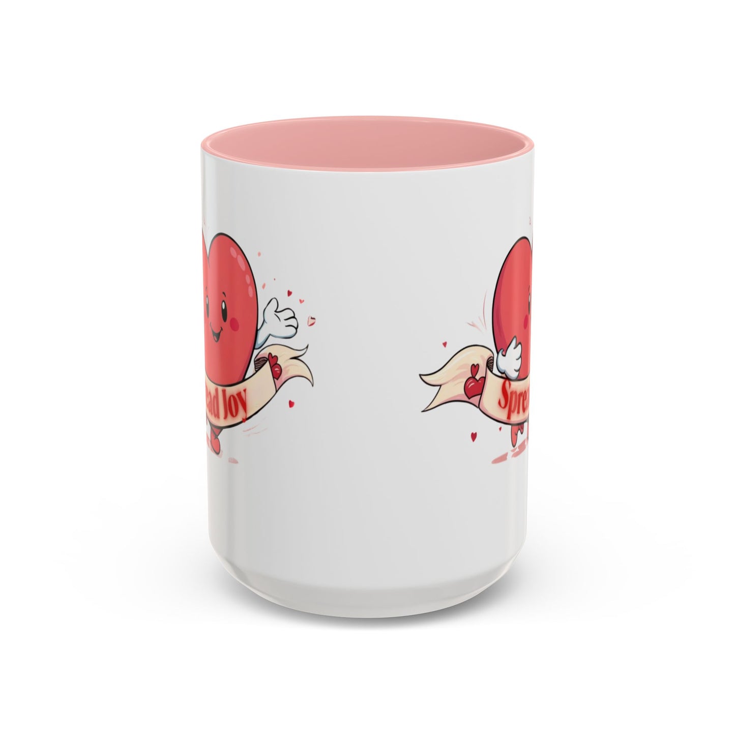 Spread Joy Valentine’s Accent Coffee Mug (11oz, 15oz)