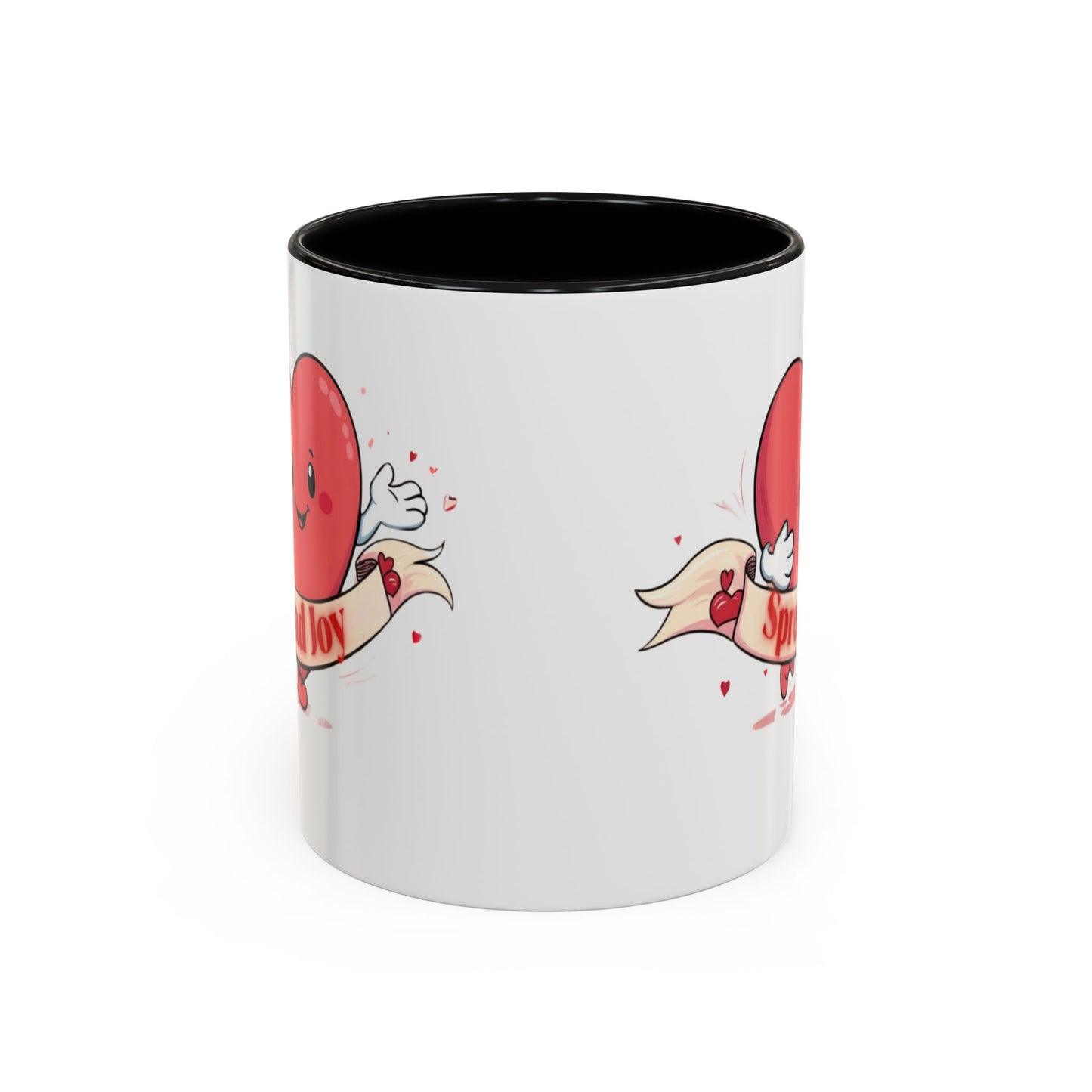 Spread Joy Valentine’s Accent Coffee Mug (11oz, 15oz)